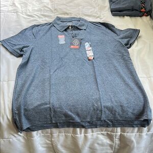 Navy Heather Polo Shirt